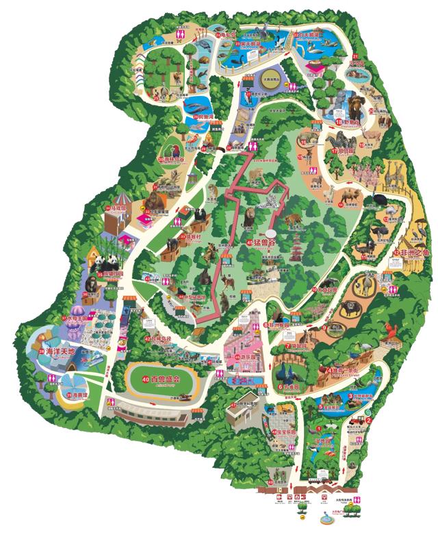 深圳動物園地圖