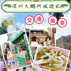 【深圳好去處】大鵬所城必吃瀨粉仔！交通怎麼去？