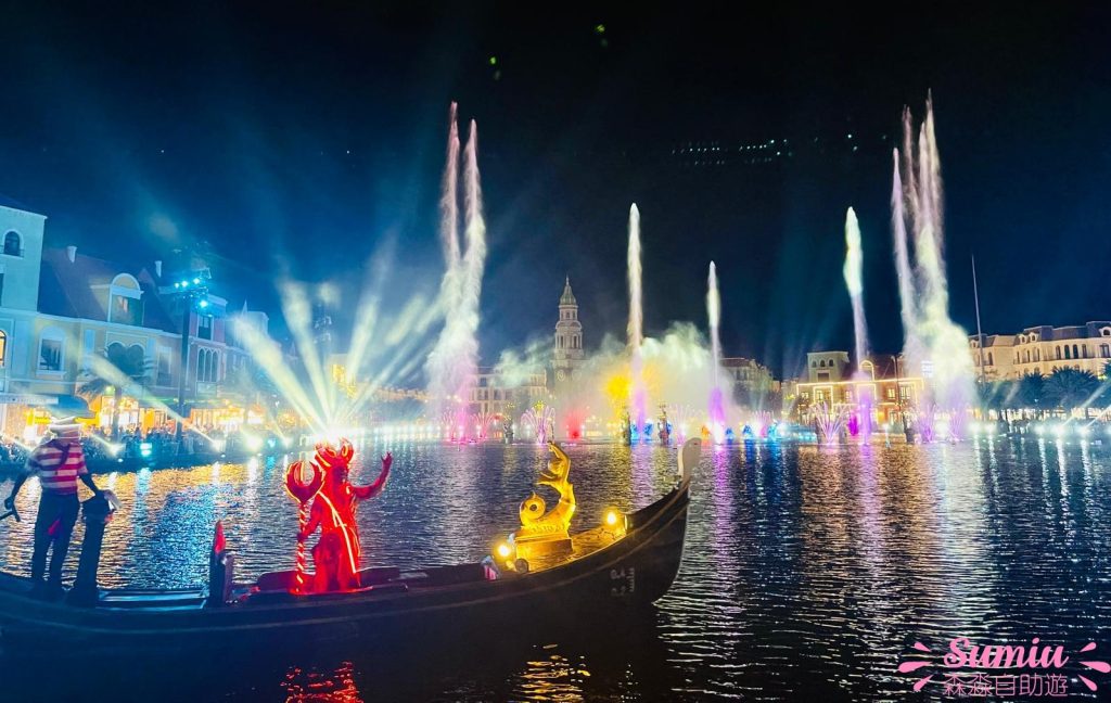 富國大世界Grand World Phu Quoc｜威尼斯水舞表演｜貢多拉遊船｜夜市美食