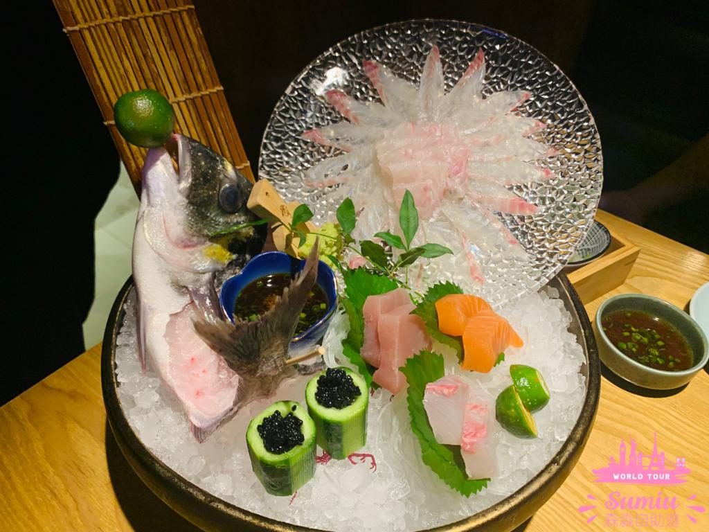 【深圳食記】大聖酒場 ¥398 雙人餐 | 原條活鯛魚刺身 · 奶白鯛魚湯 · 魚子醬