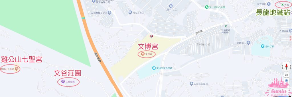 文谷莊園+文博宮位置示意圖