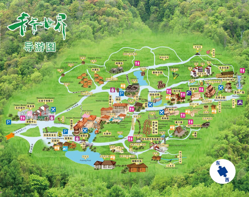 青青世界園區地圖