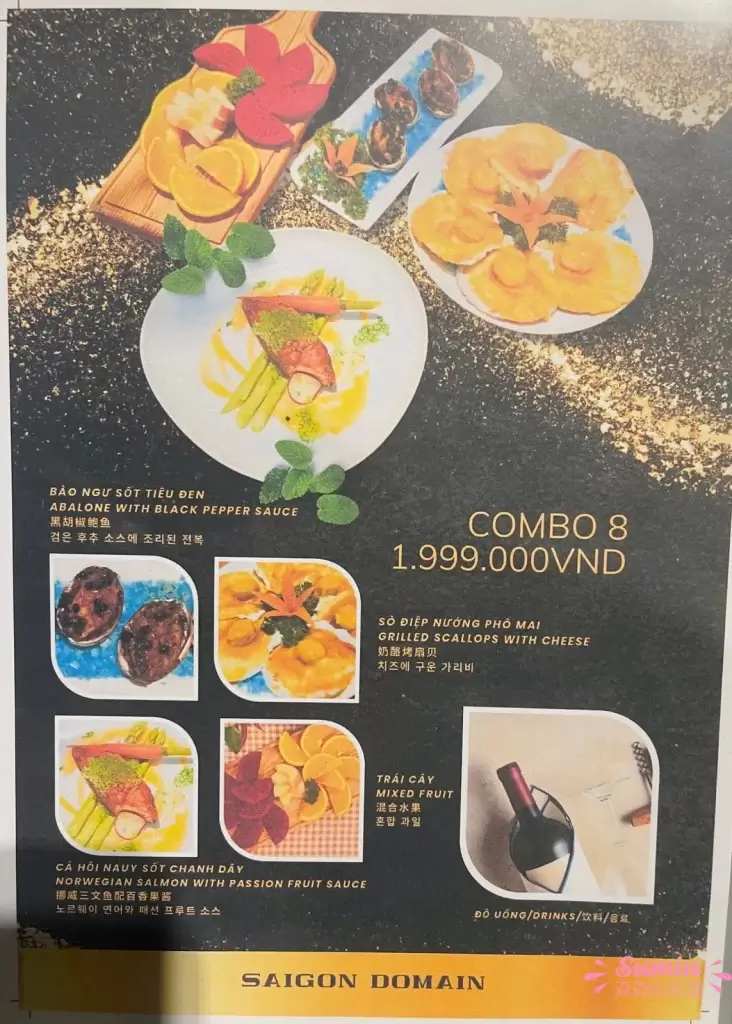 saigon domain phu quoc menu