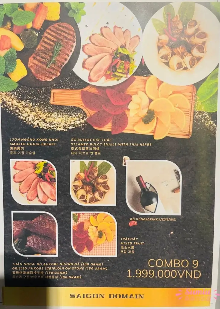 saigon domain phu quoc menu